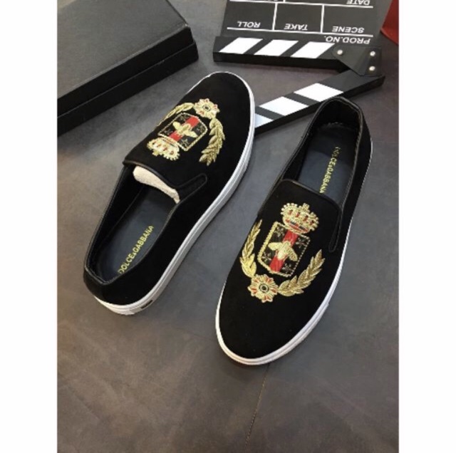 Giày lười nam in bông lúa và ong siêu đẹp | BigBuy360 - bigbuy360.vn