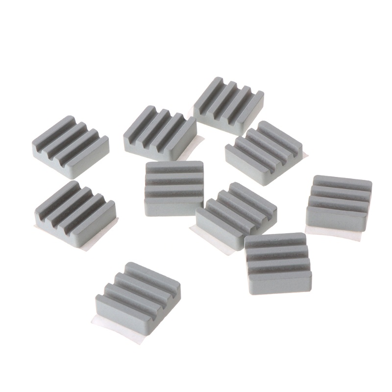 Set 10 Phụ Kiện Tản Nhiệt CPU Bằng Gốm Màu Cam Cho Raspberry Pi 3 2B