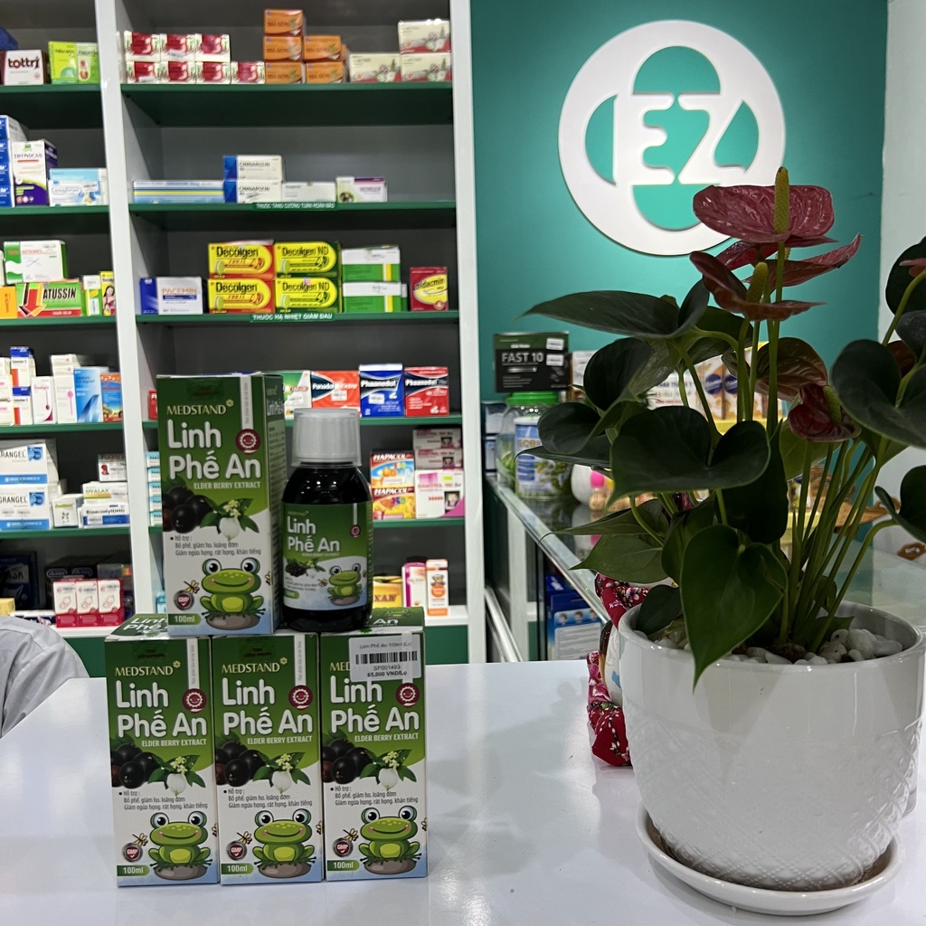 Siro ho Linh phế an hỗ trợ bổ phế, giảm ho, loãng đờm, giảm ngứa họng, rát họng, khản tiếng