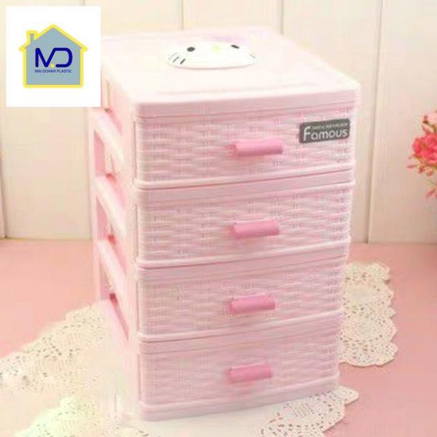 Tủ thuốc, tủ đựng đồ mini 4 tầng kiểu Hàn 252c