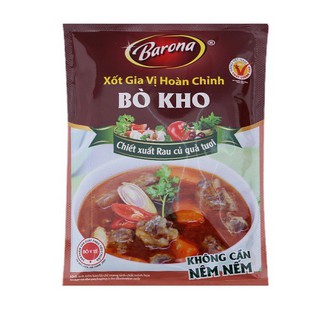 Xốt gia vị hoàn chỉnh bò khô Barona 80g
