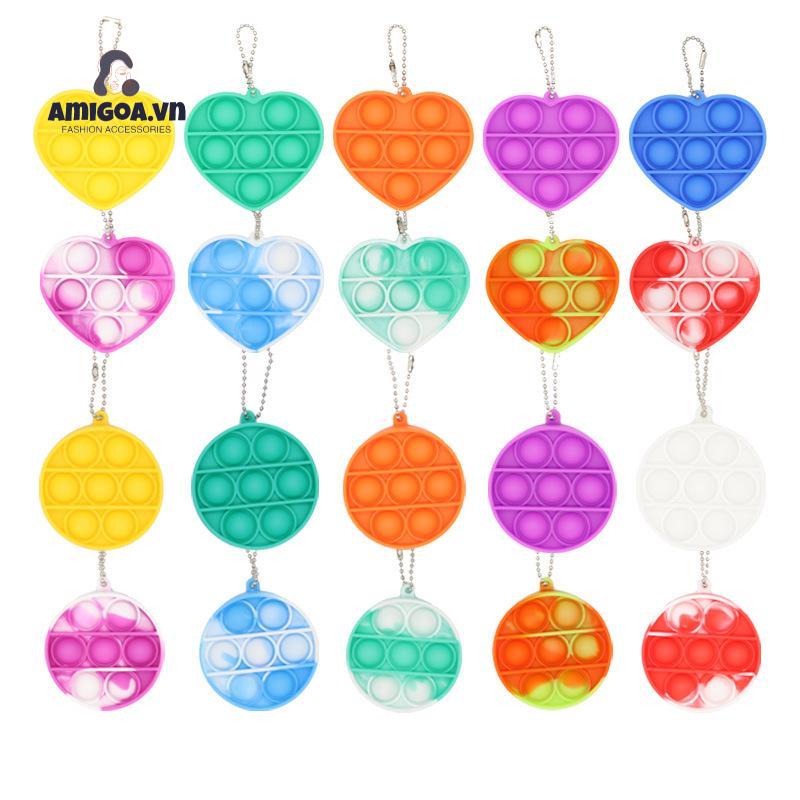 Móc Khóa Đồ Chơi Bằng Silicon Dễ Thương Giảm Căng Thẳng