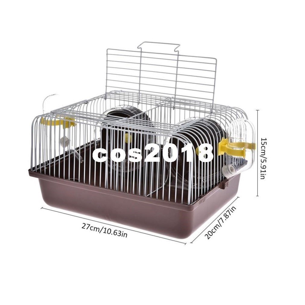 Lồng Hamster ngăn đôi  Full Phụ Kiện cho Hamster, sóc