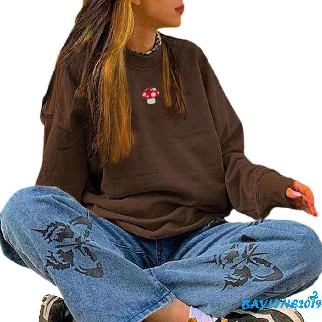 Áo Thun Nữ Dài Tay Cổ Tròn Thời Trang