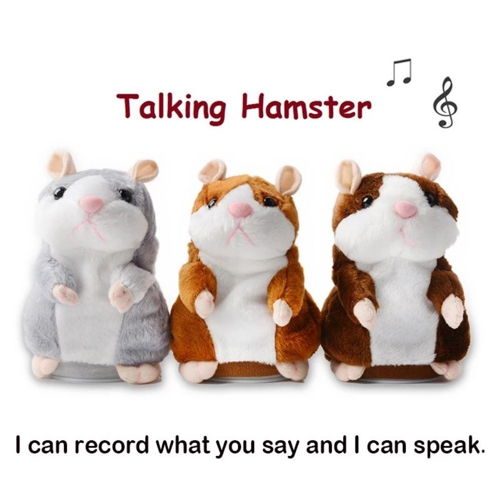 Chuột Hamster nhồi bông biết nói dễ thương 15cm