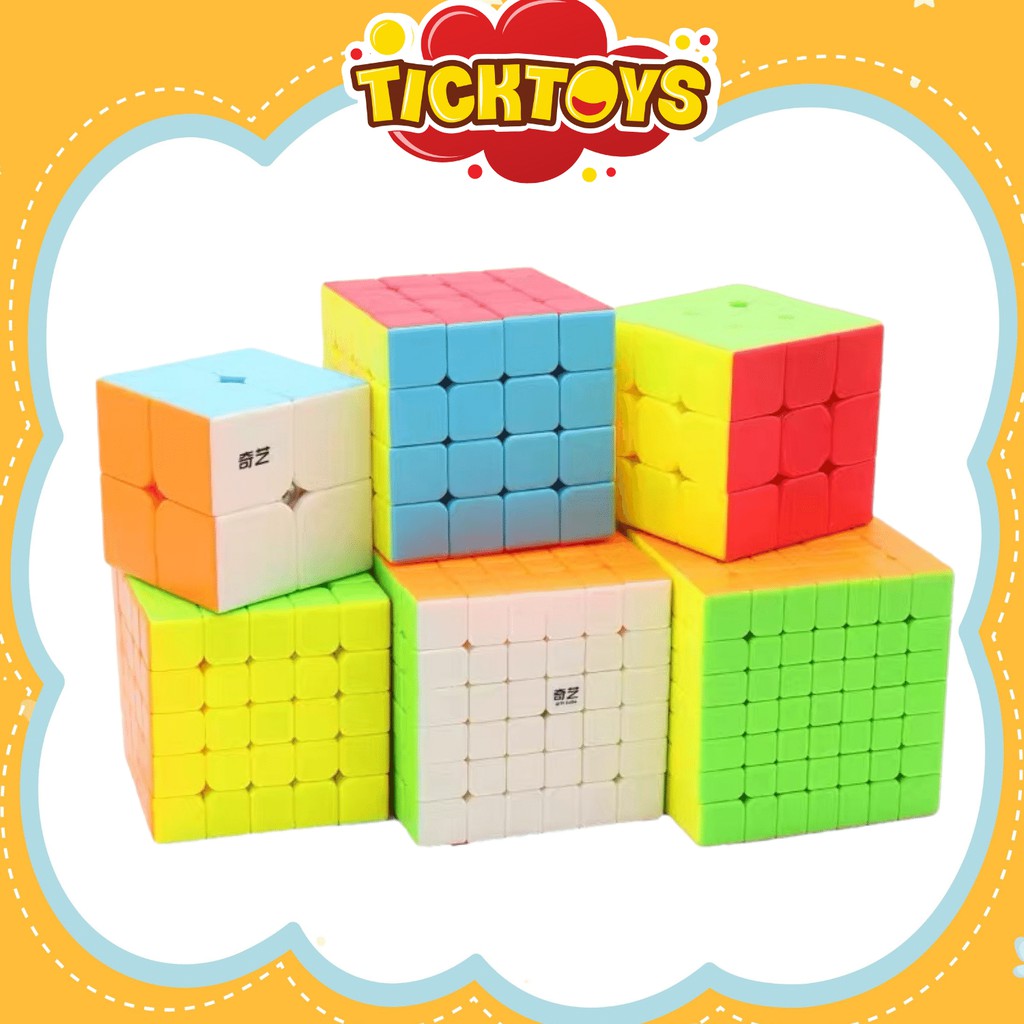 RUBIK 2x2 3x3 4x4 5x5 6x6 CAO CẤP KHỐI LẬP PHƯƠNG CÓ VIỀN, KHÔNG VIỀN