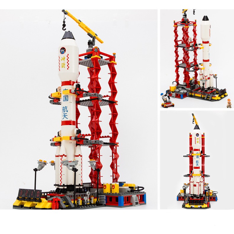 Đồ Chơi Xếp Hình Lắp Ráp BeThongMinh Mô Hình Dàn Phóng Tên Lửa Siêu To Khổng Lồ