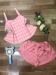 SET MẶC NHÀ ÁO LỤA THÁI + QUẦN SATIN