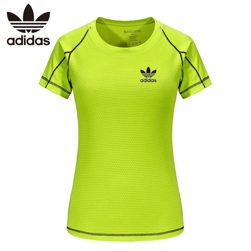 Adidas Áo Thun Thể Thao Chất Vải Khô Thoáng Nhanh Cho Nữ