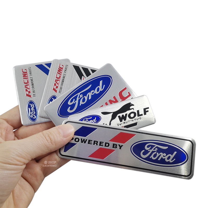 1 x Logo FORD Bằng Nhôm Dán Trang Trí Phía Sau Xe Hơi FORD RS ST Racing