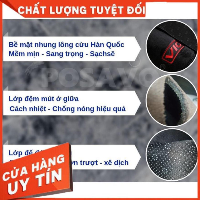 Thảm Taplo Xe MITSUBISHI JOLIE Da Carbon 3 Lớp Hoặc Nhung Lông Cừu Hàng Loại 1 -FREE SHIP