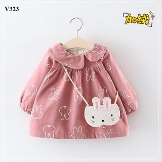 V323 áo váy thỏ túi thỏ