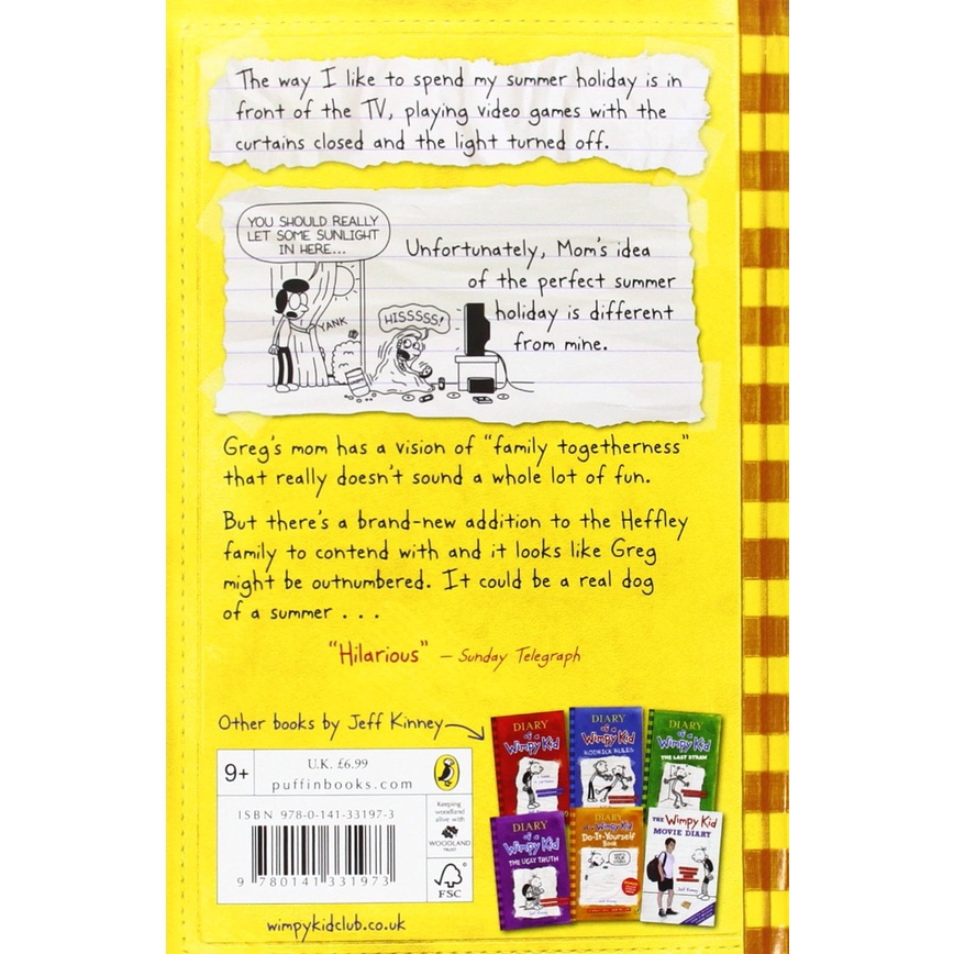 Sách Ngoại văn: Diary Of A Wimpy Kid Dog Days (Nhật ký Chú bé nhút nhát phần 4 - Mùa hè rực rỡ)