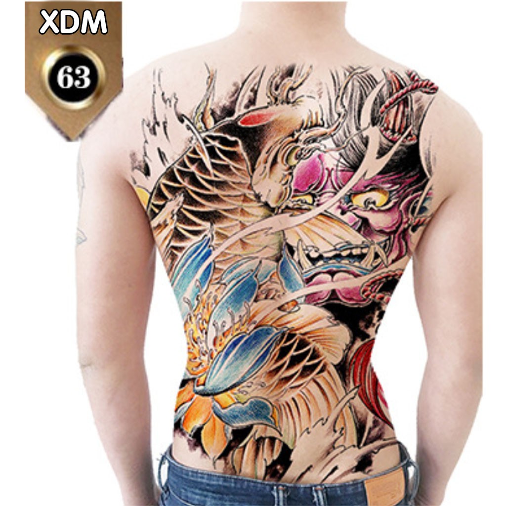 Miếng Dán Xăm Kín Lưng Cá Chép XDM063