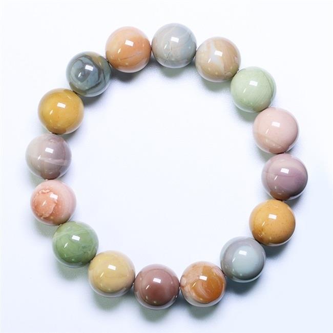 Vòng Tay Hạt Đá Mã Não Màu Sắc Ngọc Bích Tự Nhiên Xinh Xắn
