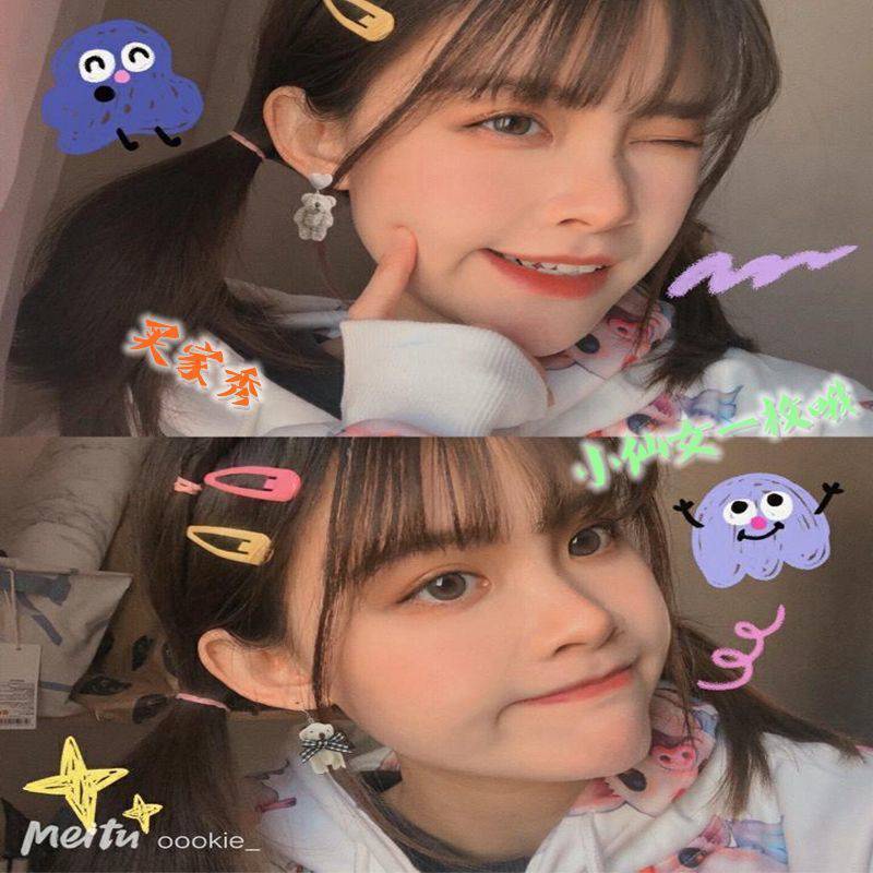 Set 100 dây buộc tóc hàn quốc NHIỀU MÀU loại TÚI ZIP HOA CÚC