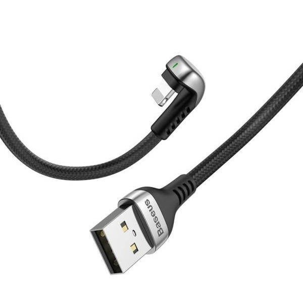 Dây sạc iphone Baseus Game thiết kế chữ L,sạc nhanh 2.4A,có đèn Led báo tín hiệu - captainstoree