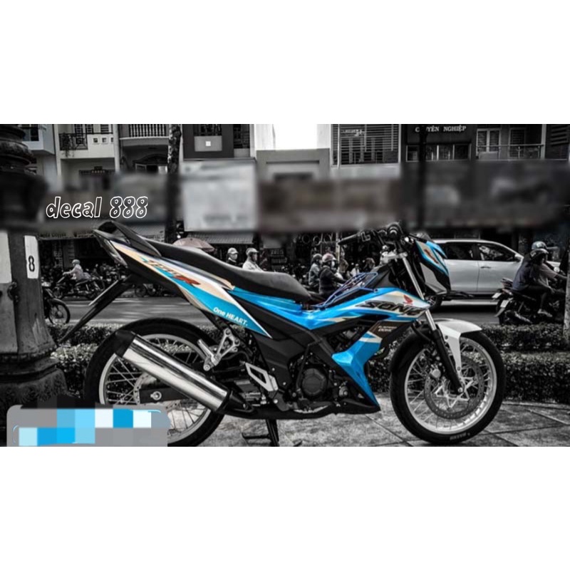 tem rời sonic trắng xanh
