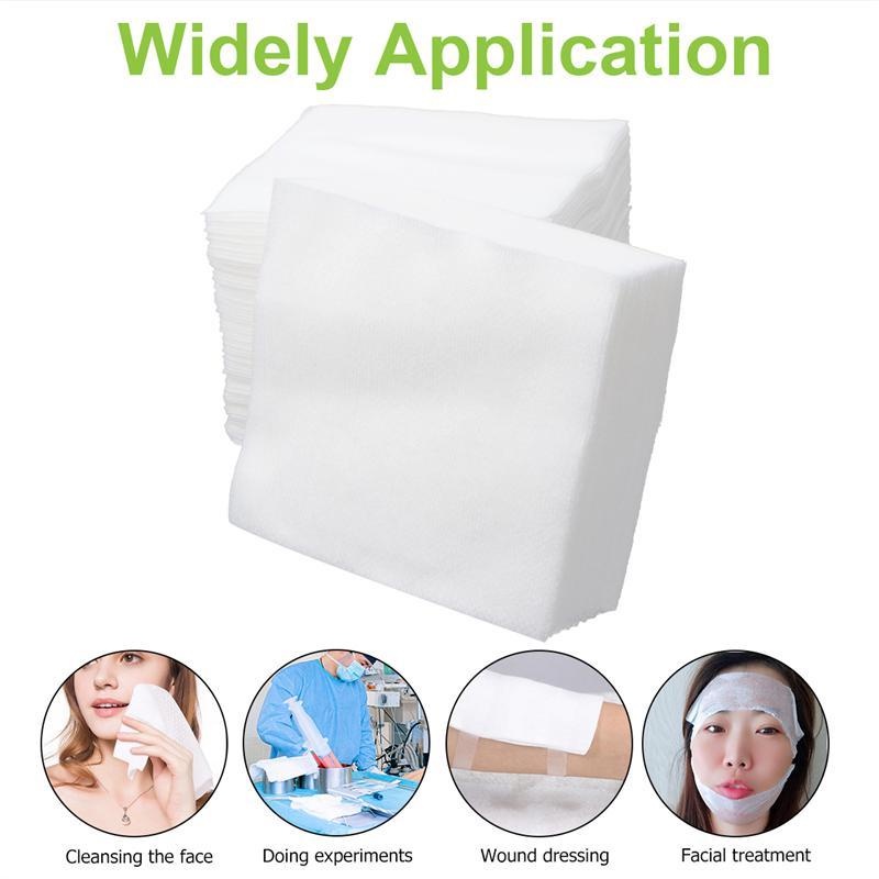 1 Túi Bông Tẩy Trang / Khăn Lau Mặt / Làm Móng Bằng Vải Không Dệt Mềm Mại Mỏng Nhẹ Sử Dụng Được Cho Chăm Sóc Vết Thương