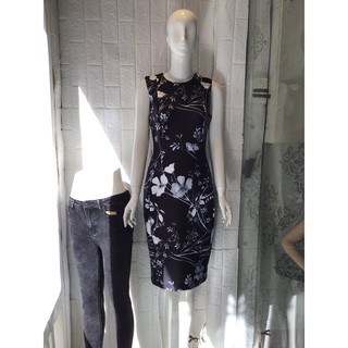 Đầm ôm body in hoa Floral-print Sheath Dress