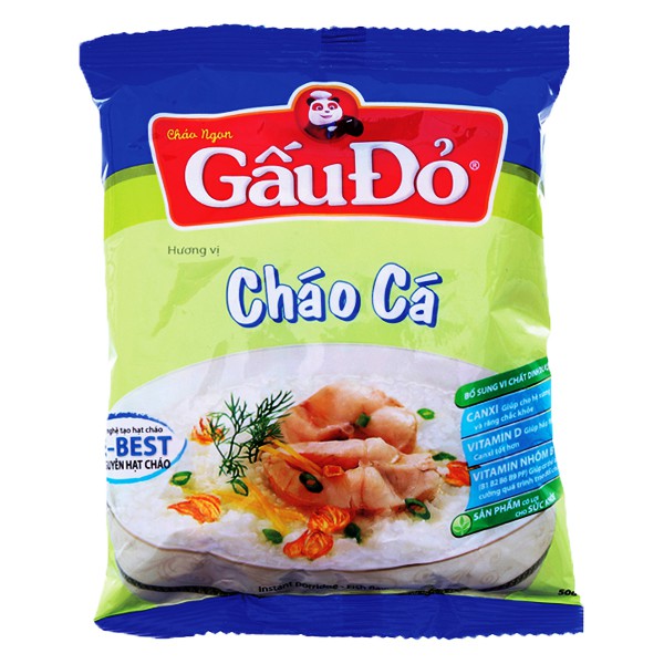 Cháo Cá Ăn liền Gấu Đỏ