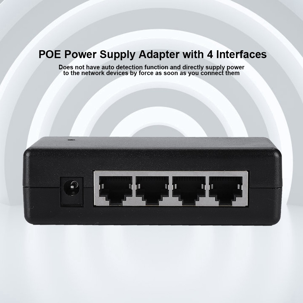 Magicsotre Thiết bị tách Poe Dc12V-48V 4 Cổng Cho Máy Ảnh Ip