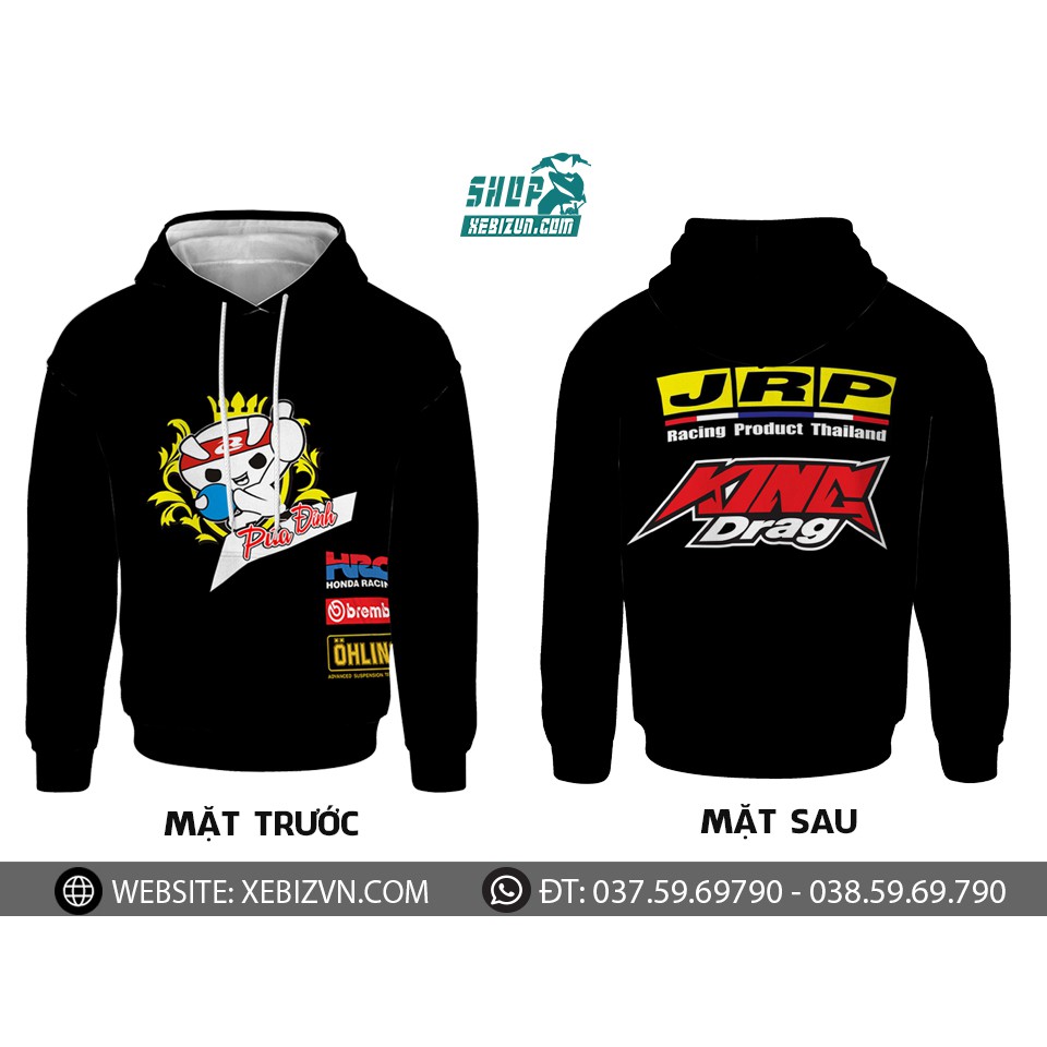 Áo khoác HoodieJRP KINGDRAG PÚA ĐỈNH