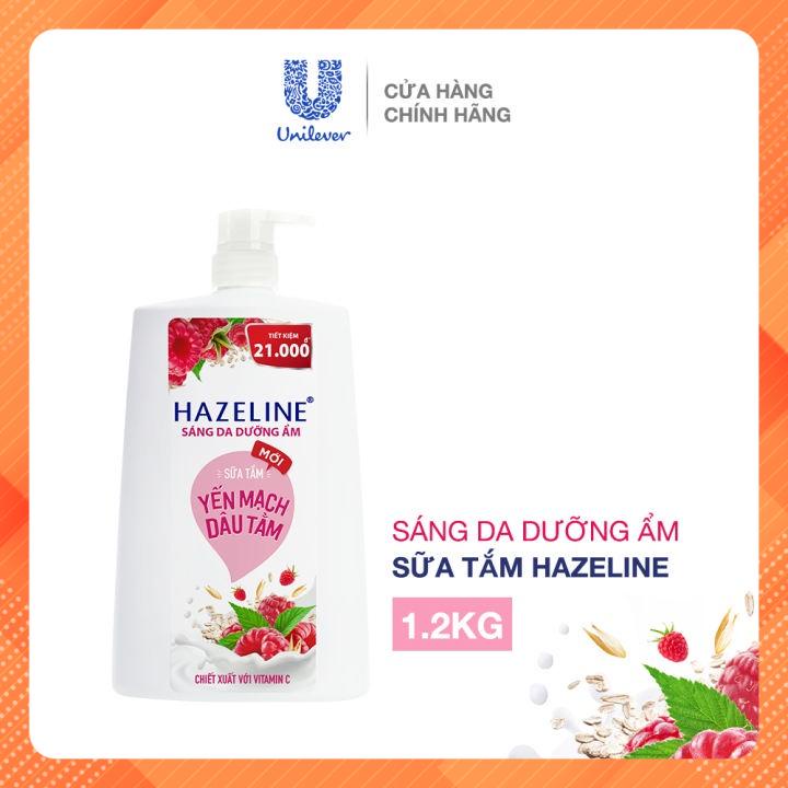 Sữa Tắm Dưỡng Sáng Da Hazeline Yến Mạch - Dâu Tằm 1,2kg