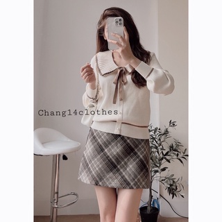Chân váy dạ kẻ chất dày dặn cực xinh