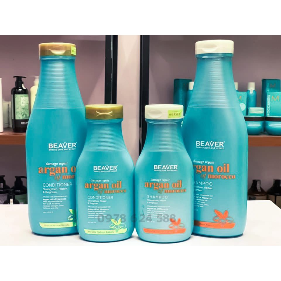 Gội xả Beaver Argan Oil Of Morocco 350ml - 730ml