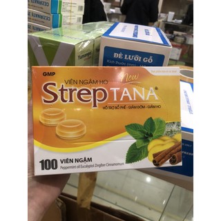 kẹo ngậm ho streptana hộp 100v