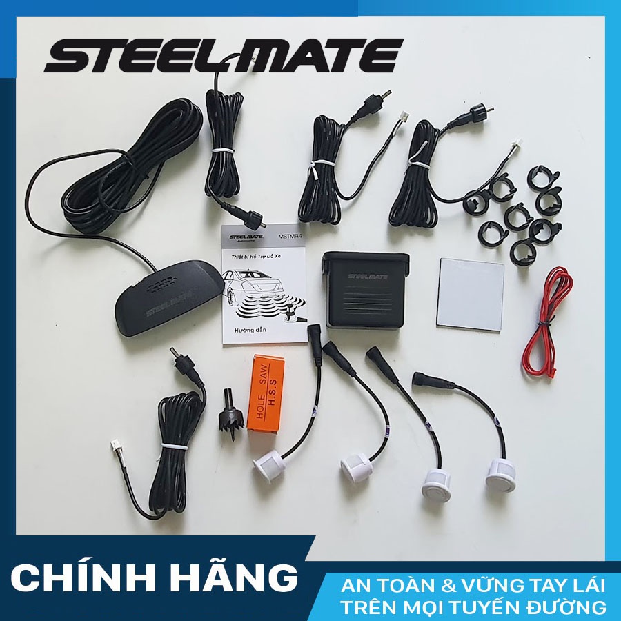 Cảm biến lùi 4 mắt Steelmate MR4 thiết kế viền mỏng phẳng chất lượng cao