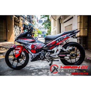 Decal Tem Trùm Xe Exciter 150 Mẫu  Xmask Speed 1