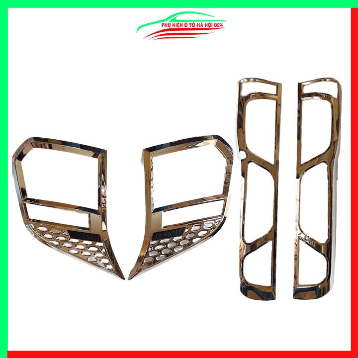Ốp viền đèn pha hậu mạ crom Transit 2014-2020 chống trầy trang trí bảo vệ xe