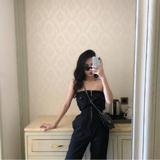 Jumpsuit ống liền quần cá tính