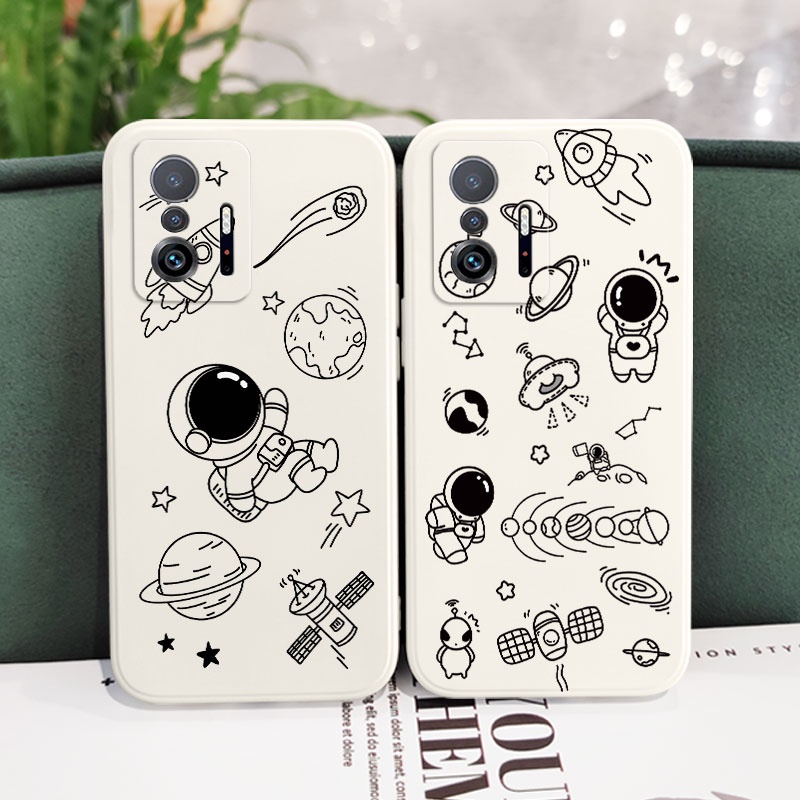 Ốp Điện Thoại Hình Vũ Trụ Âm Nhạc Cho xiaomi mi 13t 12t 11t 10t pro lite mi 9t pro