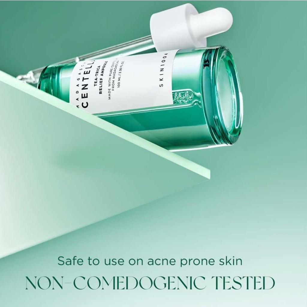 Serum, kem dưỡng và nước hoa hồng Madagascar Centella Skin1004 Tea Trica Relief - 100ml - XANH LÁ