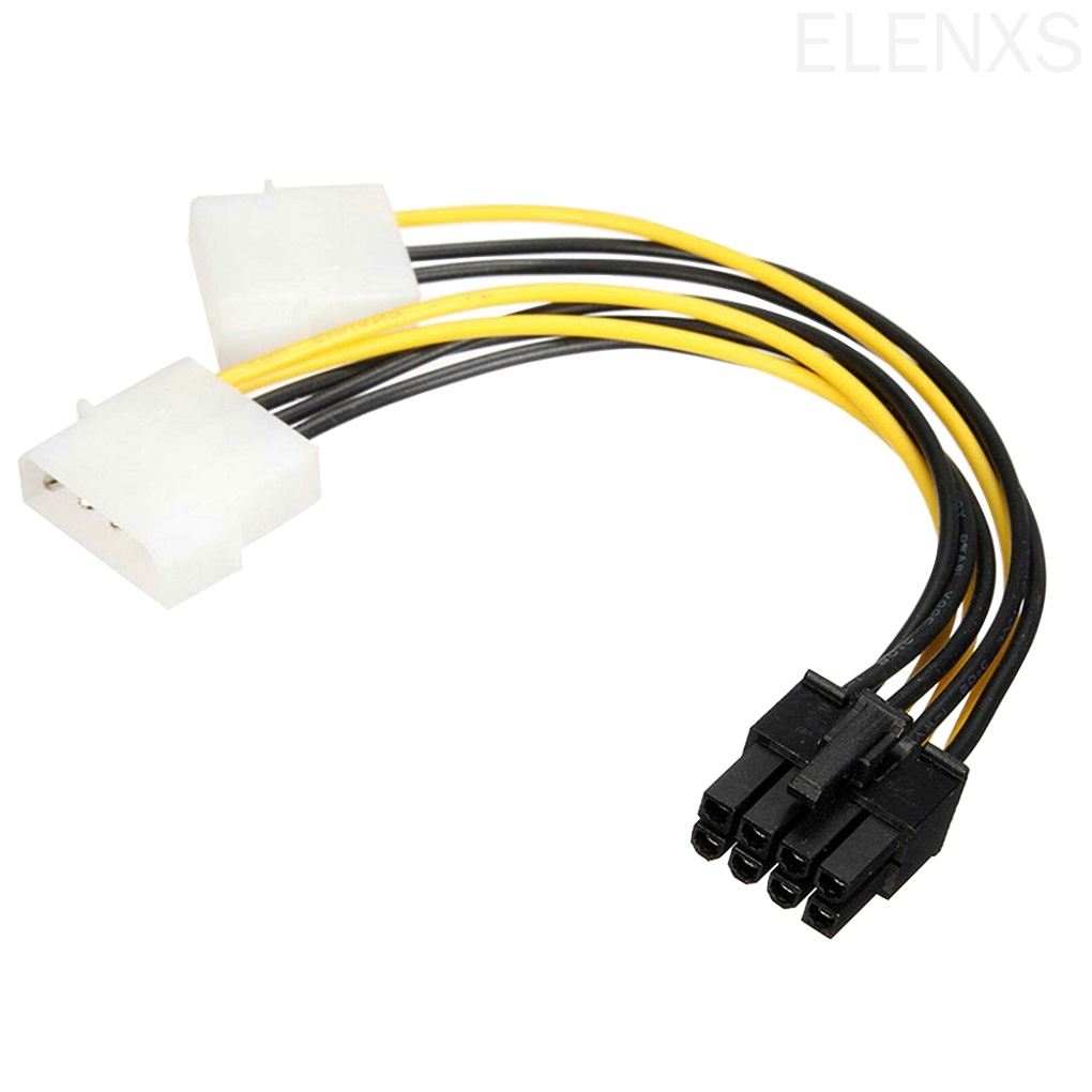 Cáp chuyển đổi PCI-E 4pin sang 8pin 180W
