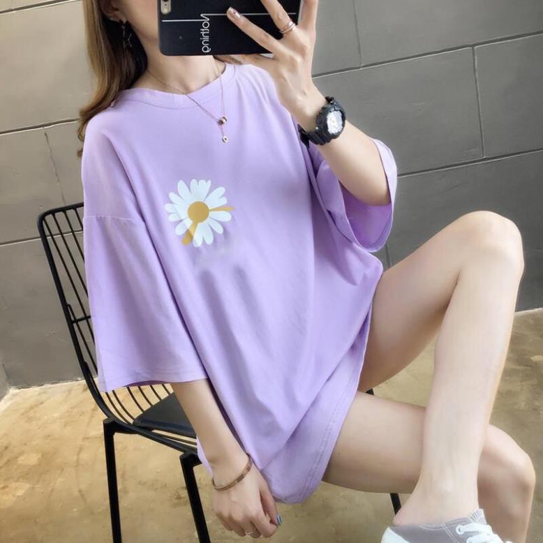 Áo thun tay lỡ UNISEX hoa MARGARET iu thương sắc tím nồng nàn A083 | BigBuy360 - bigbuy360.vn