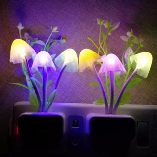 ĐÈN NGỦ LED CẢM ỨNG TỰ SÁNG KHI TỐI HÌNH NẤM, BÔNG SEN, HOA LÁ