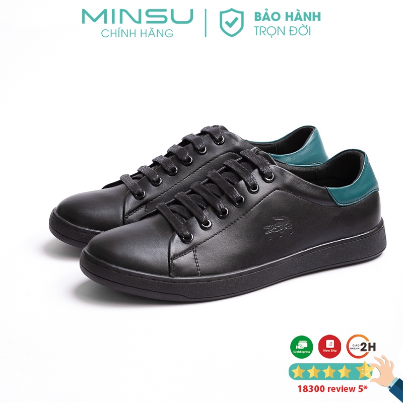 Giày Thể Thao Sneaker Da Bò Nguyên Tấm Nhập Khẩu Italy MINSU M8412-8415-8301