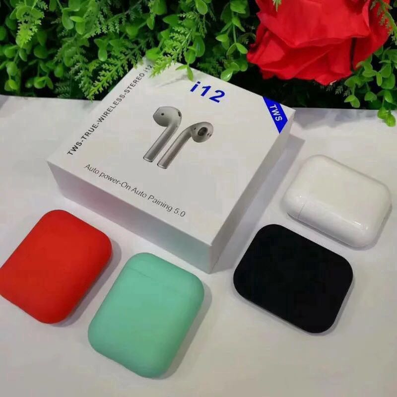 Tai nghe Bluetooth không dây i12 TWS v5.0 kèm đế sạc | BigBuy360 - bigbuy360.vn