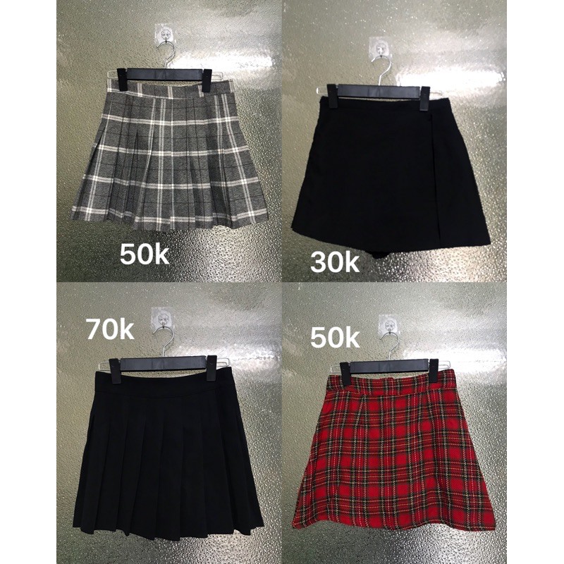 Đầm hai dây hoạ tiết kẻ caro 92wear