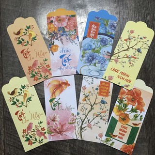 Sét 10 Bao Lì Xì Tết 2021 Mẫu Hoa Nhẹ Nhàng