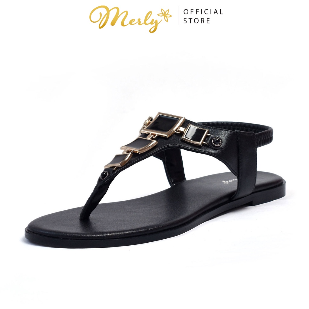 [Mã BMBAU50 giảm 7% đơn 99K] Giày xăng đan nữ đế bệt Merly 1339, giày sandal nữ đế bệt, Giày sandal nữ big size