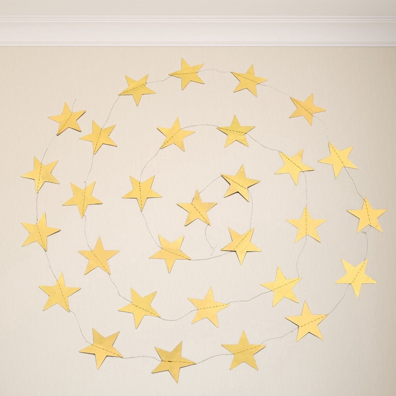 Dây Ngôi Sao Giấy Trang Trí Tiệc Cưới