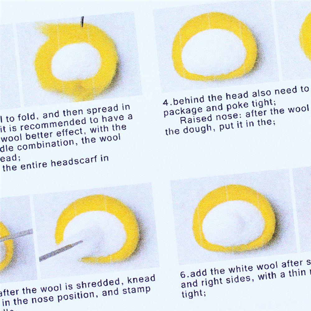 1 Móc Chìa Khóa Hình Thú Hoạt Hình Bằng Len Chưa Hoàn Thành Thủ Công DIY