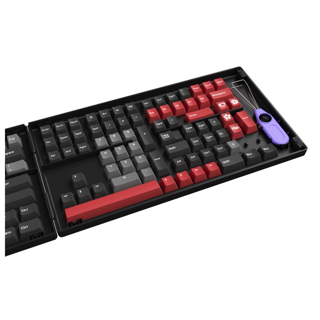 Bộ nút bàn phím cơ AKKO Keycap set Psittacus Cherry profile (PBT Double-Shot - 157 nút)