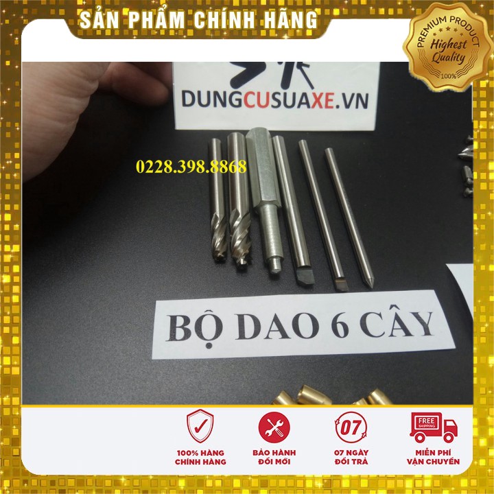 bộ dao đóng chảy xăng dư dream wave 6 cây (dụng cụ sửa xe)