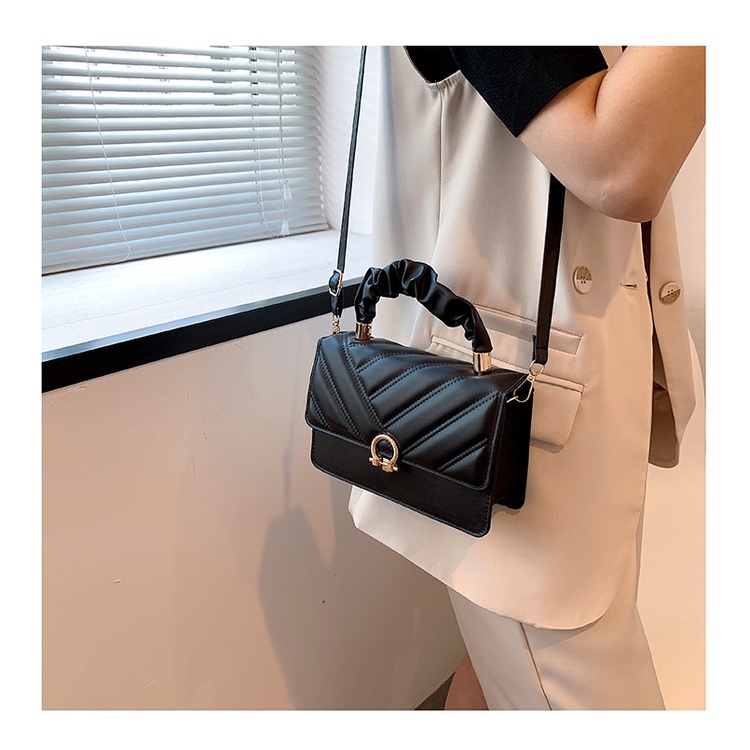 Túi Xách JASMIN NOIR Tote Dây Đeo Có Khóa In Họa Tiết Sọc Dành Cho Nữ